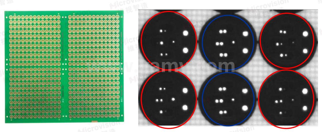 【維視智造】PCB板電子元器件底座加工視覺檢測